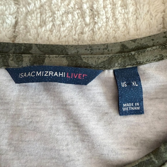 Isaac Mizrahi Womens 3/4 Sleeve Scoop Neck Tunic Size XL Office Career Casual - Picture 3 of 11